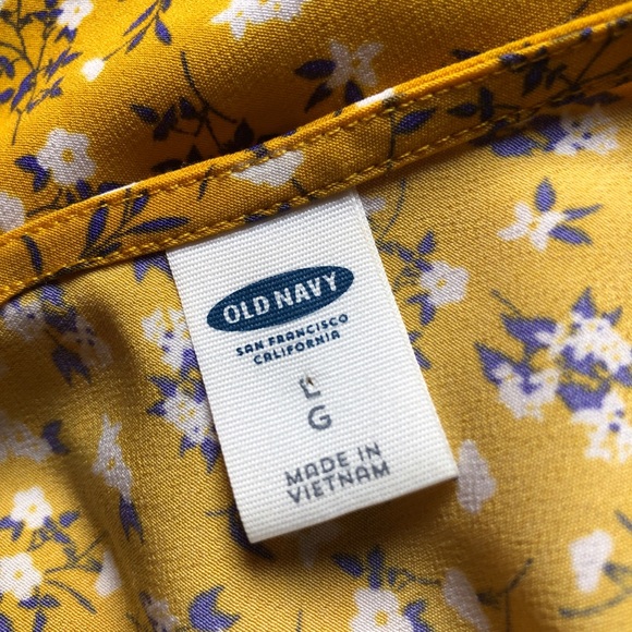Old Navy Gold Floral Dress - Picture 10 of 10